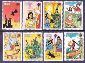 Belize 513-20 MNH 1980 Scenes from Sleeping Beauty Intl Year of Child Full Set