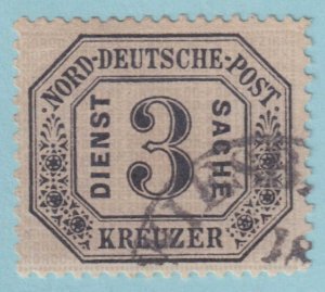 GERMAN STATES - NORTH GERMAN CONFEDERATION O8 OFFICIAL  USED - VERY FINE! - JKX