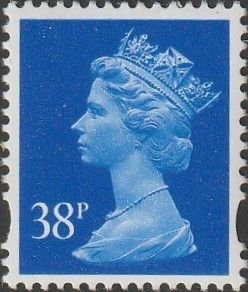 Great Britain 1999 38p Ultramarine QEII Machin Head SG Y1701 MNH-VF.