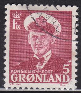 Greenland 29 USED 1950 King Frederik IX