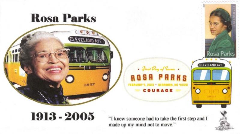 Rosa Parks FDC, w/ DCP cancel.
