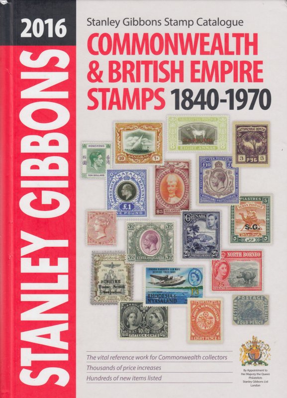 2016 Stanley Gibbons Commonwealth & British Empire stamps 1840-1970, used.