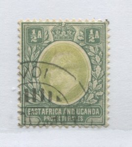 East Africa and Uganda KEVII 1903 1/2 anna used