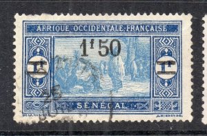 French Senegal 1918 Early Issue Fine Used 1.50F. Surcharged NW-231095