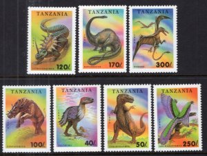 Tanzania 1217-1223 Prehistoric Animals MNH VF