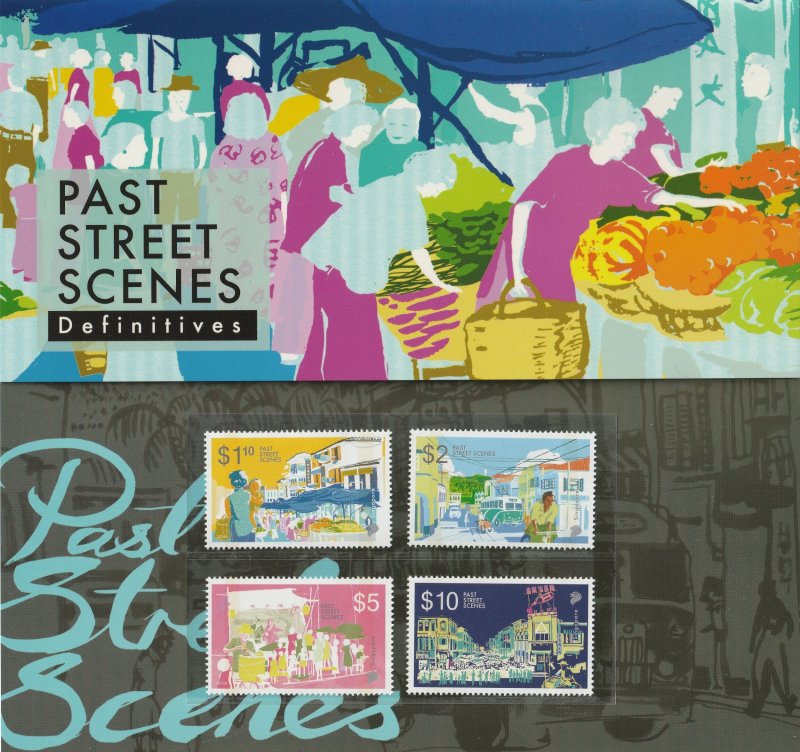 Singapore 2014 Past Street Scenes Definitives PP MNH SG#2192-2195