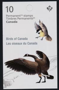 Canada 3122a Booklet MNH Birds, Owl, Canada Goose, Whooping Crane