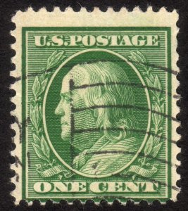 1908, US 1c, Franklin, Used, Sc 331