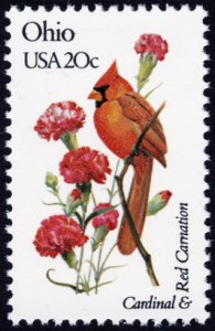 U.S. #1987A 20c MNH (State Birds & Flowers - Ohio)