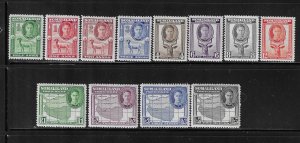 SOMALILAND PROTECTORATE SCOTT #96-107 1942 GEORGE VI PICTORIALS-MINT LIGHT HINGE