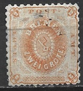 COLLECTION LOT 21706 GERMANY BREMEN #11 UNG 1866 CV+$95
