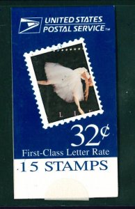 US Scott # 3237 / BK273 Ballet Sealed Makeshift Booklet