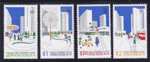 Hong Kong 376-79 MNH OG 1981 Various Public Housing Developments Full set of 4