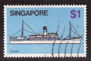 Singapore Scott 345 Used ship stamp