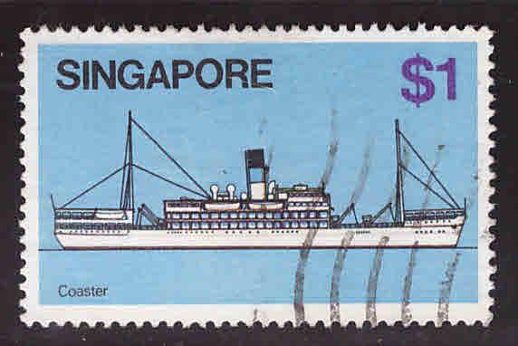 Singapore Scott 345 Used ship stamp