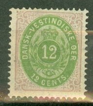 ED: Danish West Indies 11 mint CV $42.50