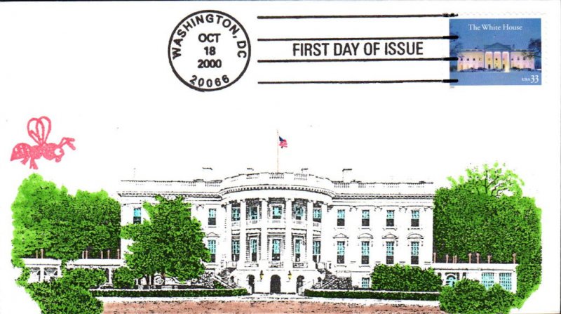 #3445 White House B Line FDC