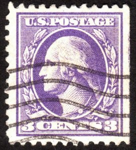 1918, US 3c, Washington, Used, Sc 530