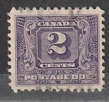 J7 Canada Used BOB Postage Due