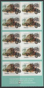 AUSTRALIA SGSB207(2678b) 2006 DRIVING THROUGH THE YEARS $5 BOOKLET MNH