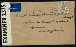 G.B.KG VI 1943 RED CROSS COVER MESSGAE SCHEME WITH SG 469 IN FAIR CONDITION