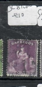 BARBADOS  BRITANNIA     SG 81    VFU    P0309H