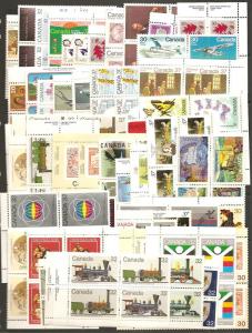 Canada  Mint Postage Lot    Face Value $64.36