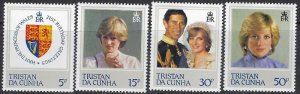 Tristan da Cunha 310-13 MNH 1982 Princess Diana (102)(ad5103)