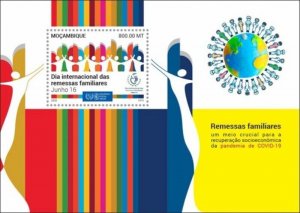 Mozambique - 2020 Family Remittances - Stamp Souvenir Sheet - MOZ200232b2