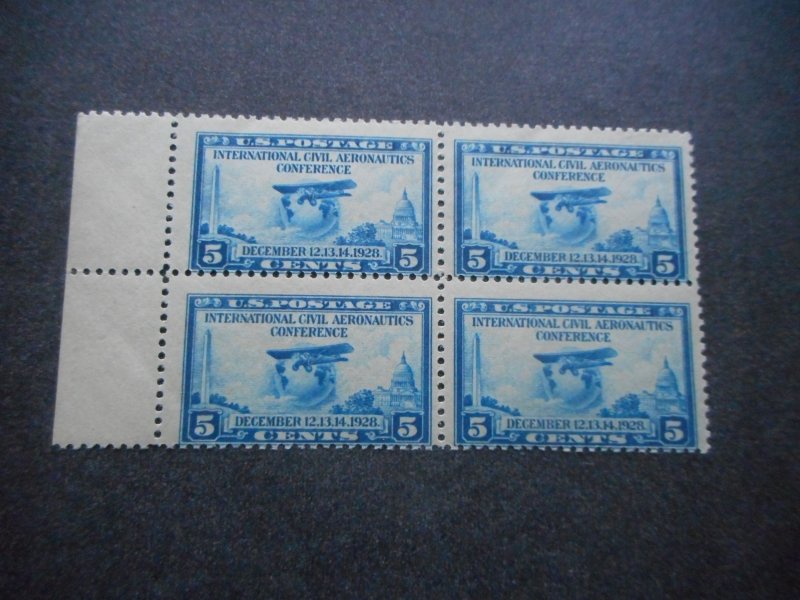 # 650 Mint NH Block of 4