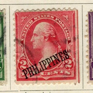 PHILIPPINES; 1899 early classic US Presidential series fine used 2c. value