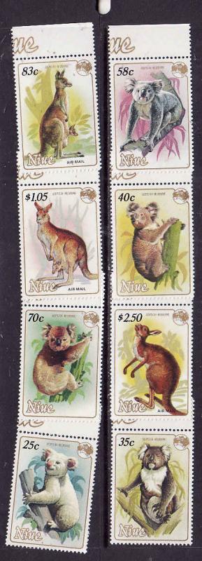 Niue-Sc#437-44-Unused NH set-Australian Animals-Koala-