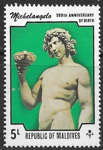 Maldive Islands ~ Scott # 597 ~ MNH ~ Michaelangelo