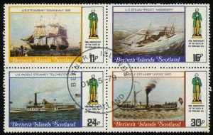 BERNERA ISLANDS SCOTLAND - CTO Block of 4 Se tenant - 1979 - Ships