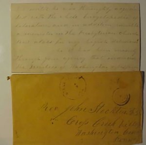 US # 114 LETTER IN 1869 STELLAPOLIS IOWA COVER