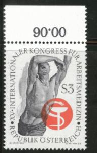 Austria Scott 772 MNH** 1966 Sick worker stamp