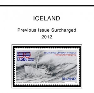 COLOR PRINTED ICELAND 2011-2016 STAMP ALBUM PAGES (29 illustrated pages)