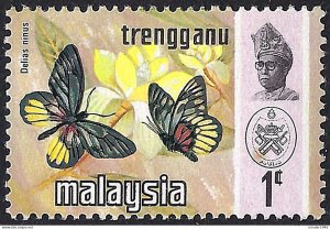 MALAYSIA TRENGGANU 1971 1c Multicoloured, Butterflies SG110 MH