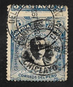 Peru  1919 - U - Cut Error - Scott #220