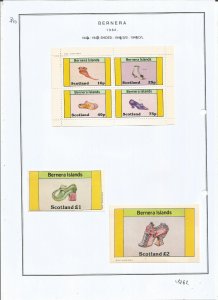 BERNERA -1982 - Shoes - Mint Light Hinged - Private Issue