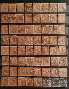 President WARREN HARDING 64 Early Stamp Lot Used F602