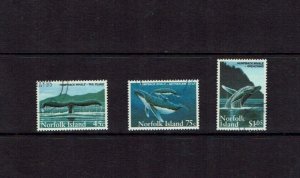 Norfolk Islands: 1995 Humpback Whale, Fine Used set.