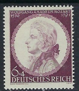 Germany B200 MNH 1941 Mozart (ak3274)