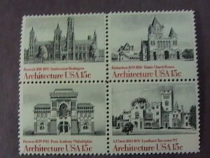 U.S.# 1838-1841(1841a)-MINT/NEVER HINGED----ARCHITECTURE----BLOCK OF 4----1980