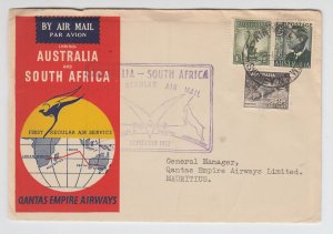 AUSTRALIA 1952 Qantas first regular air service linking - 25943