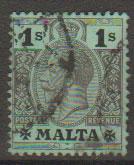 Malta SG 81a - George V  Good Used - (green back)