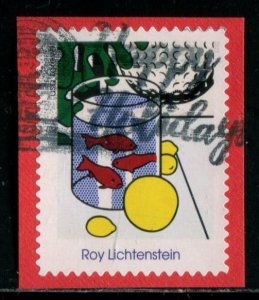 5795 US (63c) Roy Lichtenstein SA, used on paper