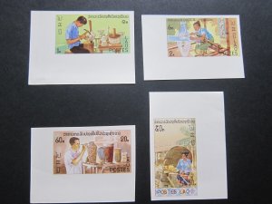 Laos 1977 Sc 283-286 imperf. set MNH