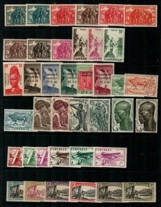 Cameroun- early collection of mint hinged (some NH) - clean lot - CV $135.00