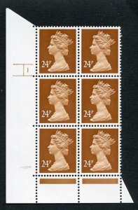 SGX969 Var 1991 24p yellowish brown (distinctive shade) cyl 1 no dot